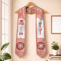 Aussie Nurse RN 2026 Personalised Graduation Stole Red Aboriginal Art Pattern Cultural Pride
