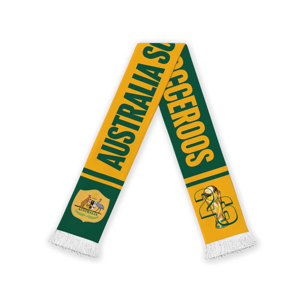 Australia 2026 Football Soccer Scarf Go Socceroos Simple Style LT14