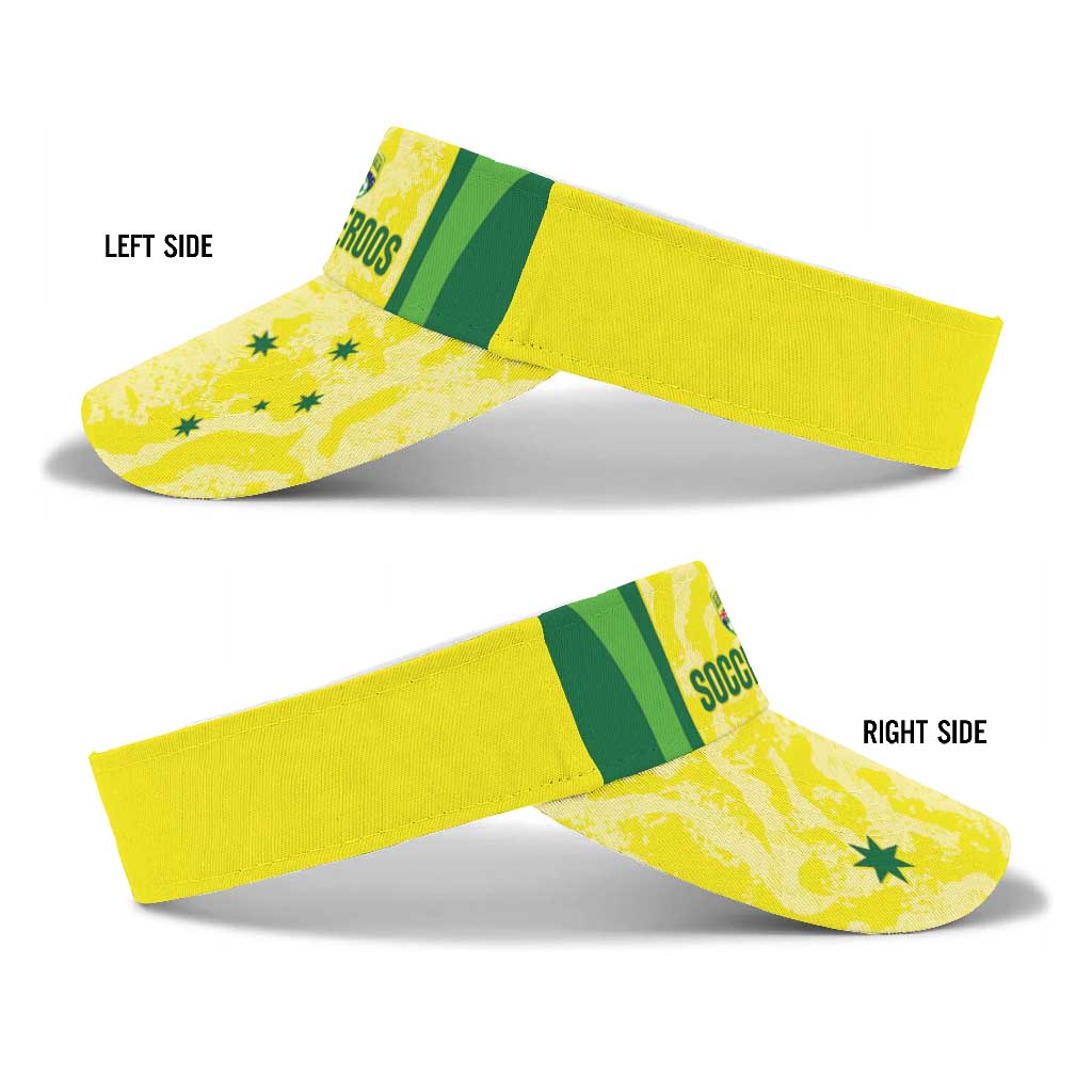Australia 2026 Football Sun Visor Cap Go Socceroos