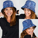 Australia Autism Awareness Bucket Hat Aboriginal Lizard Dot Painting - Aussie Hoodie