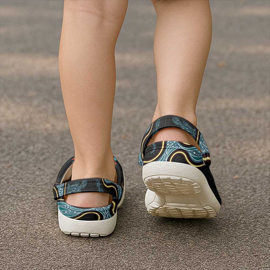 Australia Autism Awareness Clogs Shoes 2 April Aboriginal Lizard - Aussie Hoodie