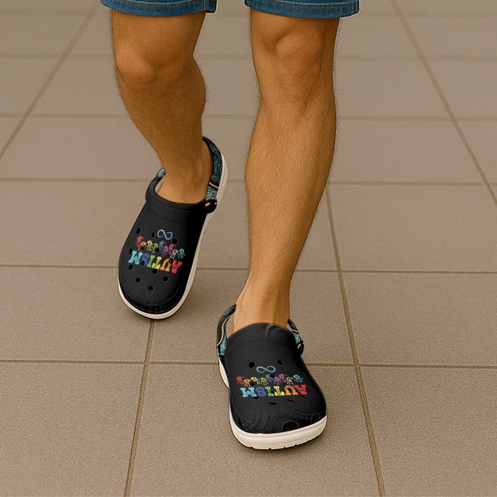 Australia Autism Awareness Clogs Shoes 2 April Aboriginal Lizard - Aussie Hoodie