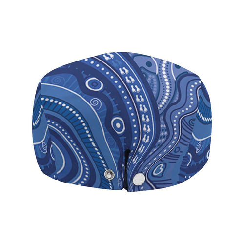 Australia Autism Awareness Jeff Hat Aboriginal Lizard Dot Painting - Aussie Hoodie