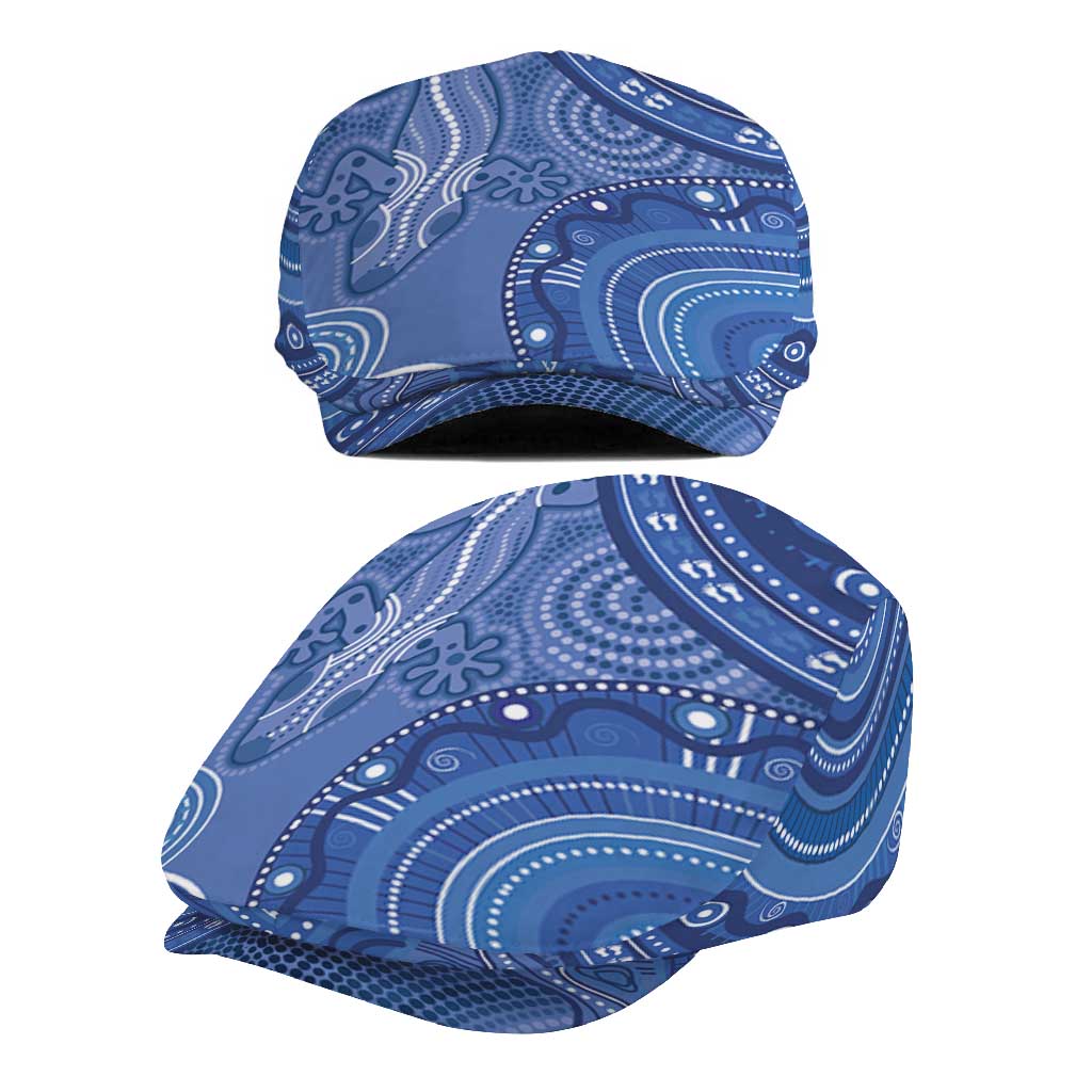 Australia Autism Awareness Jeff Hat Aboriginal Lizard Dot Painting - Aussie Hoodie