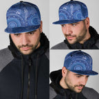 Australia Autism Awareness Snapback Cap Aboriginal Lizard Dot Painting - Aussie Hoodie