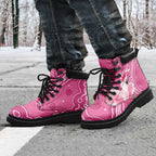 Australia Breast Cancer Awareness All Season Boots Pink Cockatoo Ribbon Aboriginal Art - Aussie Hoodie