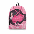 Australia Breast Cancer Awareness Backpack Pink Cockatoo Fight Boxing Gloves Aboriginal Art