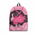 Australia Breast Cancer Awareness Backpack Pink Cockatoo Fight Boxing Gloves Aboriginal Art