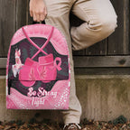 Australia Breast Cancer Awareness Backpack Pink Cockatoo Fight Boxing Gloves Aboriginal Art