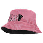 Australia Breast Cancer Awareness Bucket Hat Pink Ribbon Butterfly Opal Pattern - Aussie Hoodie