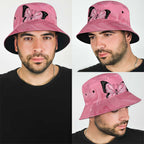Australia Breast Cancer Awareness Bucket Hat Pink Ribbon Butterfly Opal Pattern - Aussie Hoodie