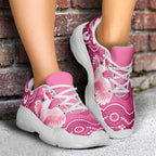 Australia Breast Cancer Awareness Chunky Sneakers Pink Cockatoo Ribbon Aboriginal Art - Aussie Hoodie