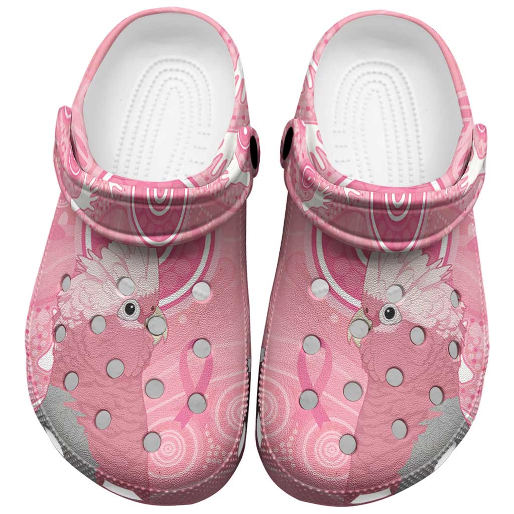 Australia Breast Cancer Awareness Clogs Shoes Galah Faith Hope Love Pink Month - Aussie Hoodie