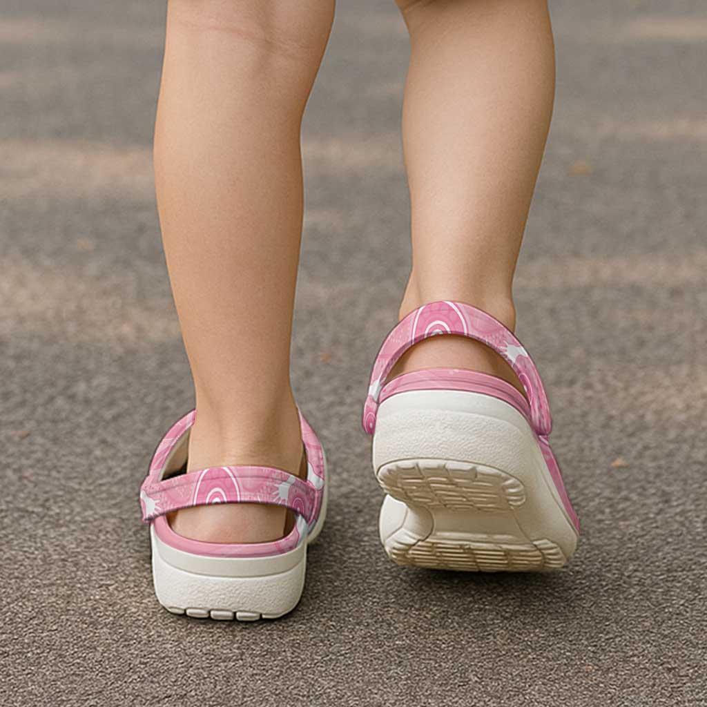 Australia Breast Cancer Awareness Clogs Shoes Galah Faith Hope Love Pink Month - Aussie Hoodie