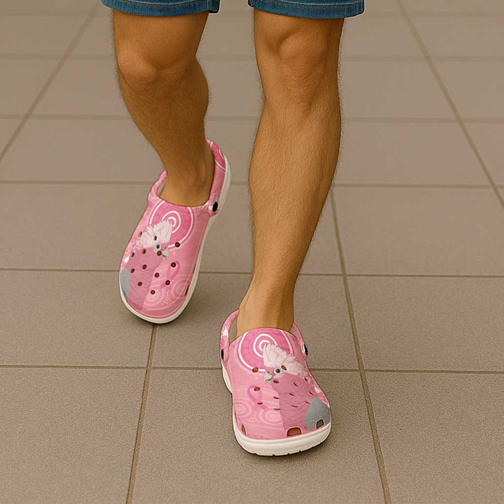 Australia Breast Cancer Awareness Clogs Shoes Galah Faith Hope Love Pink Month - Aussie Hoodie