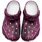 Australia Breast Cancer Awareness Clogs Shoes Pink Dragonflies Aboriginal Art - Aussie Hoodie