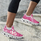 Australia Breast Cancer Awareness Clunky Sneakers Pink Cockatoo Ribbon Aboriginal Art - Aussie Hoodie
