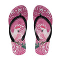Australia Breast Cancer Awareness Flip Flops Pink Cockatoo Ribbon Aboriginal Art - Aussie Hoodie