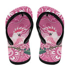 Australia Breast Cancer Awareness Flip Flops Pink Cockatoo Ribbon Aboriginal Art - Aussie Hoodie
