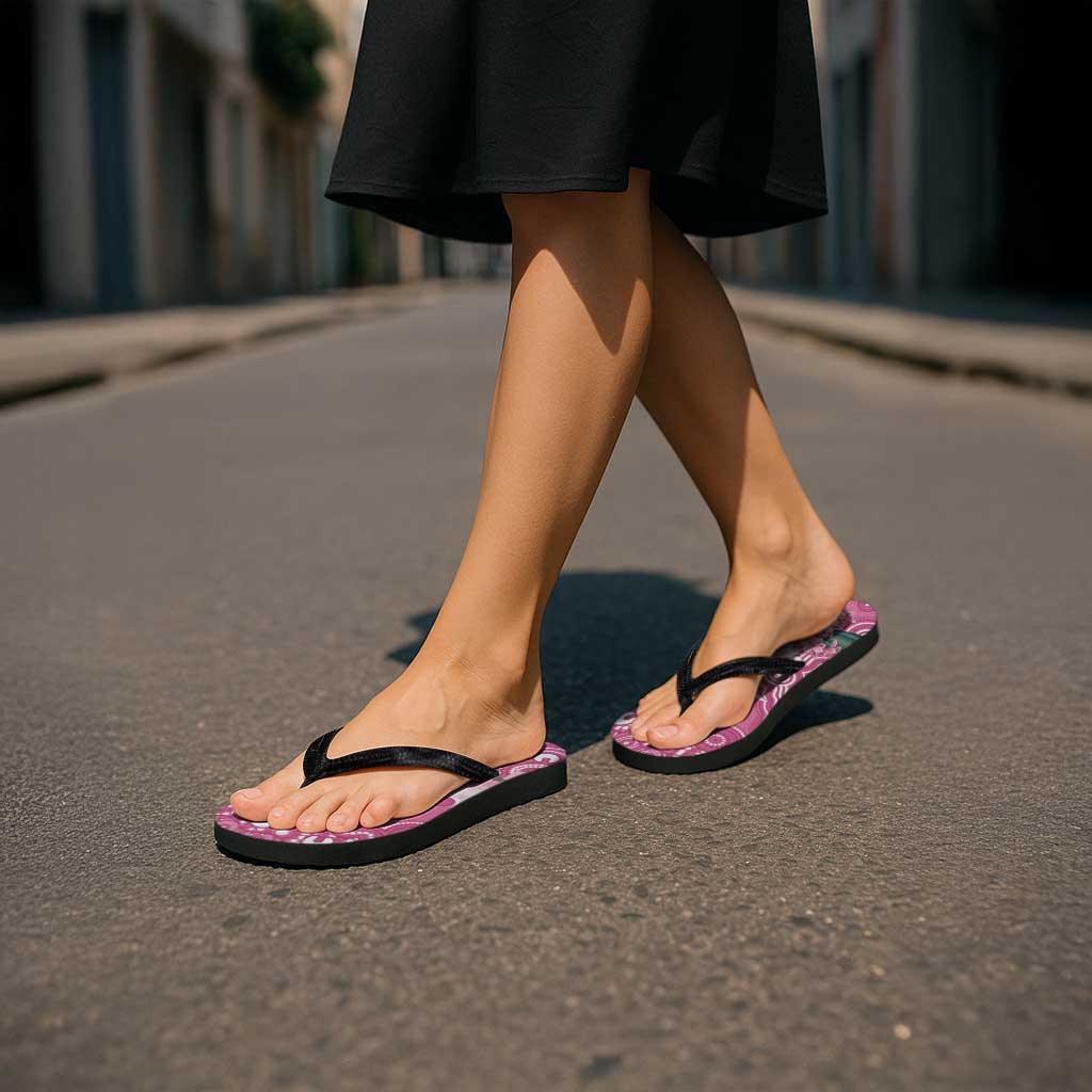 Australia Breast Cancer Awareness Flip Flops Pink Cockatoo Ribbon Aboriginal Art - Aussie Hoodie