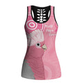 Australia Breast Cancer Awareness Hollow Tank Top Galah Faith Hope Love Pink Month - Aussie Hoodie