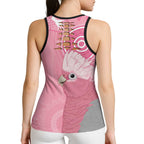 Australia Breast Cancer Awareness Hollow Tank Top Galah Faith Hope Love Pink Month - Aussie Hoodie