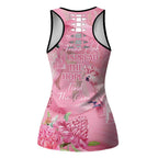 Australia Breast Cancer Awareness Hollow Tank Top Think Pink Cockatoos Ribbon - Aussie Hoodie