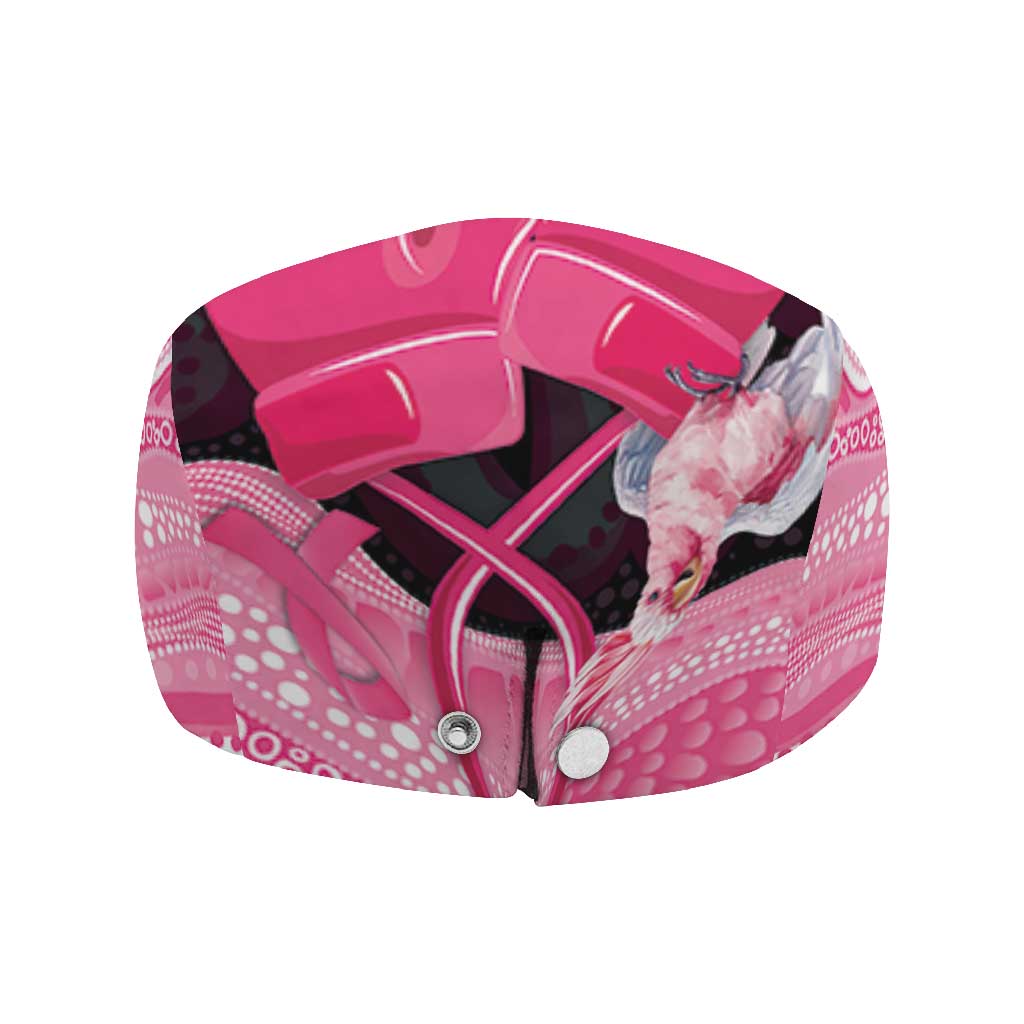 Australia Breast Cancer Awareness Jeff Hat Pink Cockatoo Fight Boxing Gloves Aboriginal Art