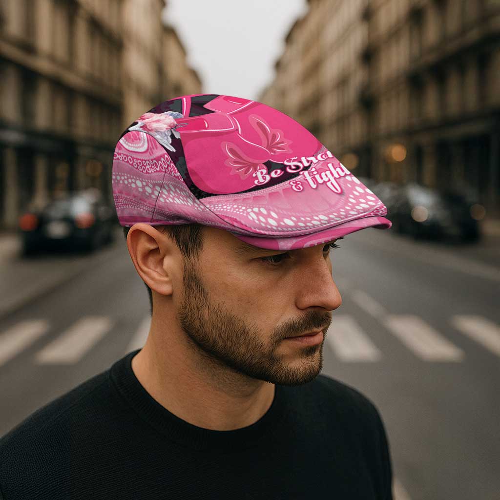 Australia Breast Cancer Awareness Jeff Hat Pink Cockatoo Fight Boxing Gloves Aboriginal Art