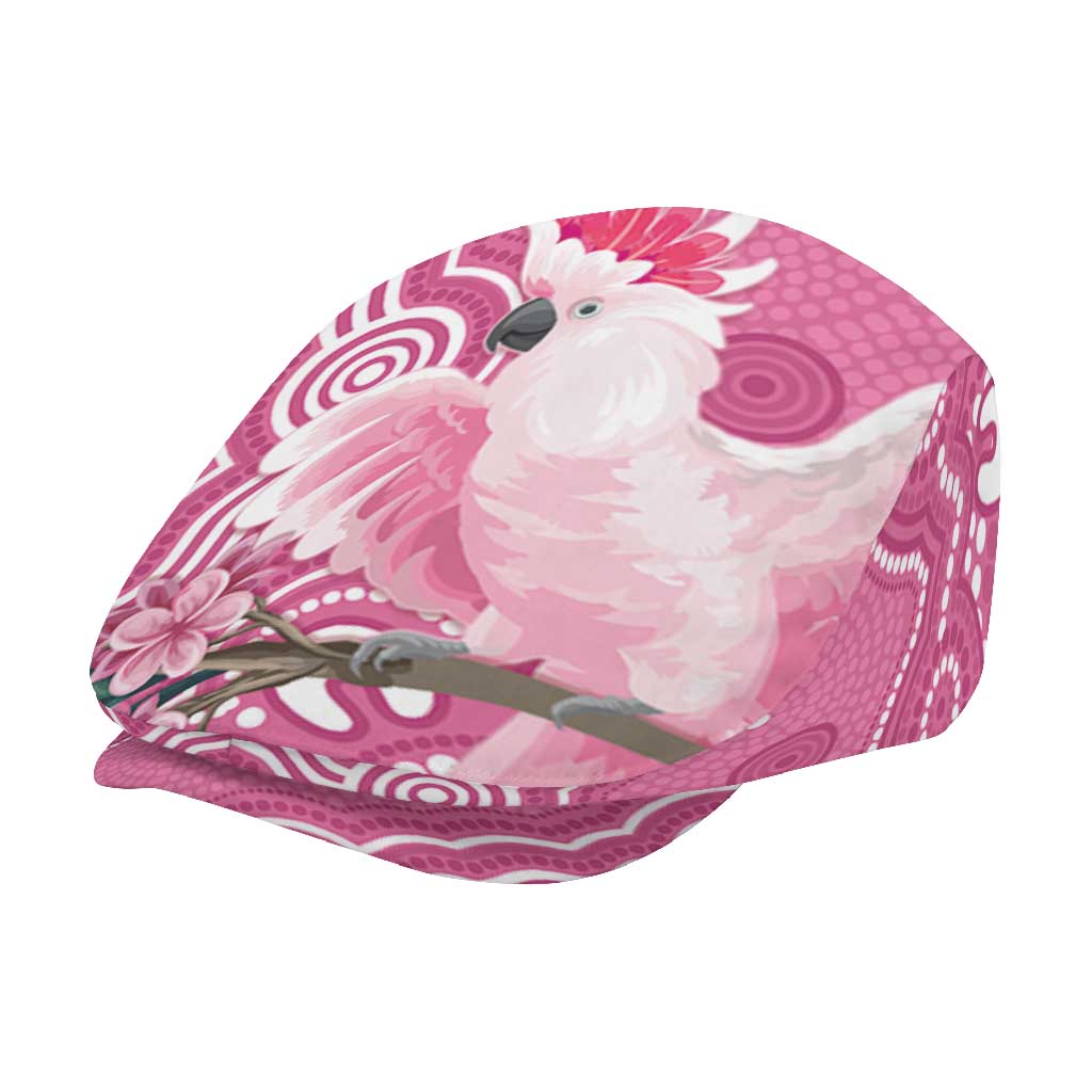 Australia Breast Cancer Awareness Jeff Hat Pink Cockatoo Ribbon Aboriginal Art - Aussie Hoodie