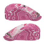 Australia Breast Cancer Awareness Jeff Hat Pink Cockatoo Ribbon Aboriginal Art - Aussie Hoodie