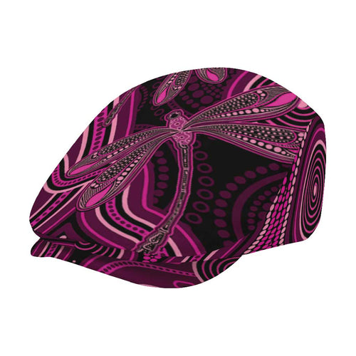 Australia Breast Cancer Awareness Jeff Hat Pink Dragonflies Aboriginal Art - Aussie Hoodie