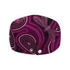 Australia Breast Cancer Awareness Jeff Hat Pink Dragonflies Aboriginal Art - Aussie Hoodie