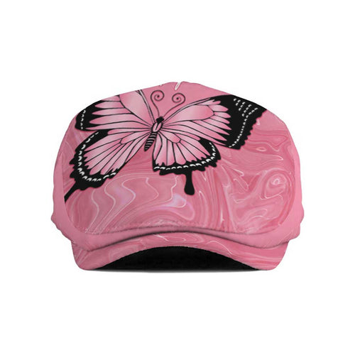 Australia Breast Cancer Awareness Jeff Hat Pink Ribbon Butterfly Opal Pattern - Aussie Hoodie