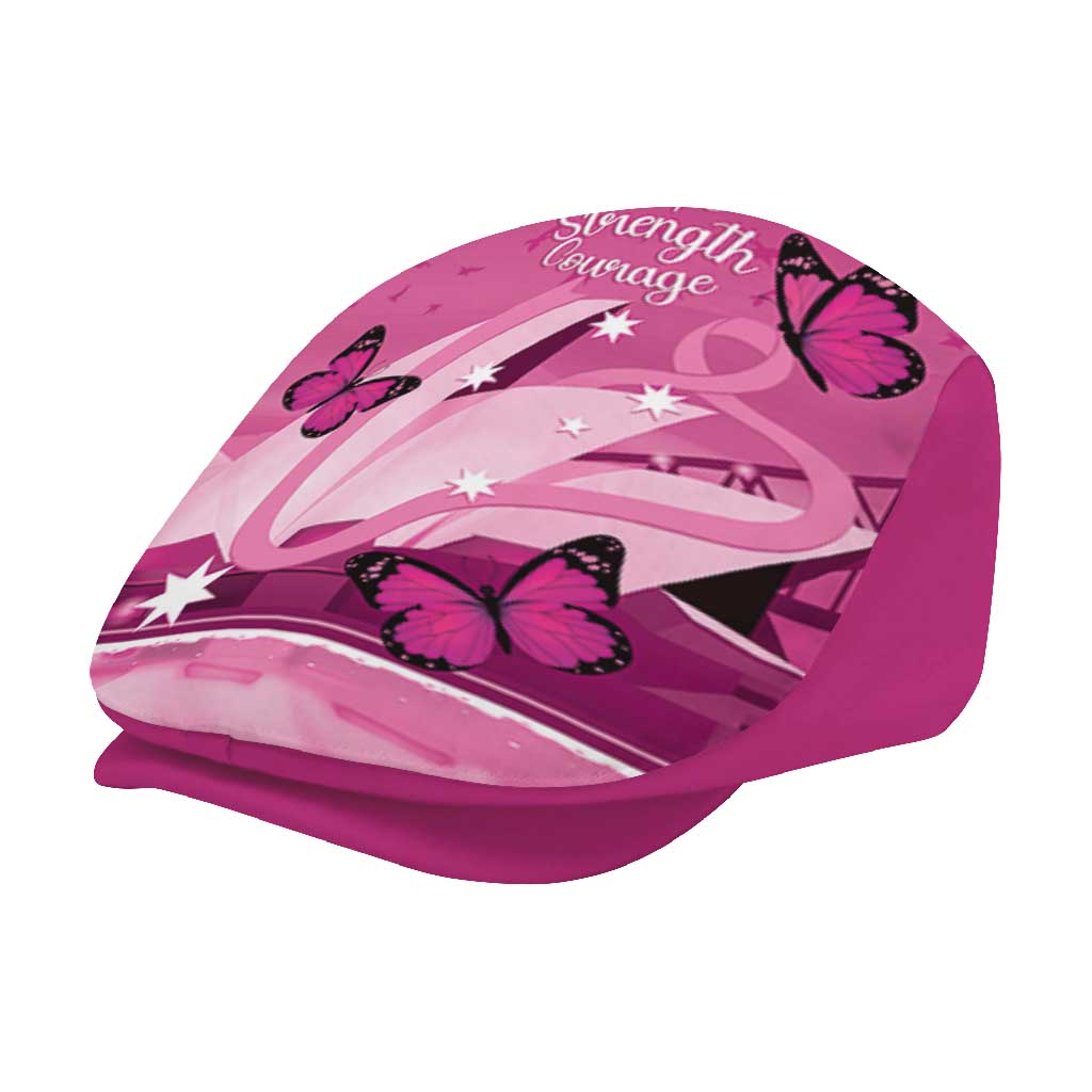 Australia Breast Cancer Awareness Jeff Hat Sydney Opera House Butterfly Pink Ribbon - Aussie Hoodie