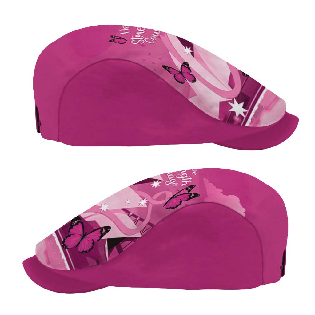 Australia Breast Cancer Awareness Jeff Hat Sydney Opera House Butterfly Pink Ribbon - Aussie Hoodie