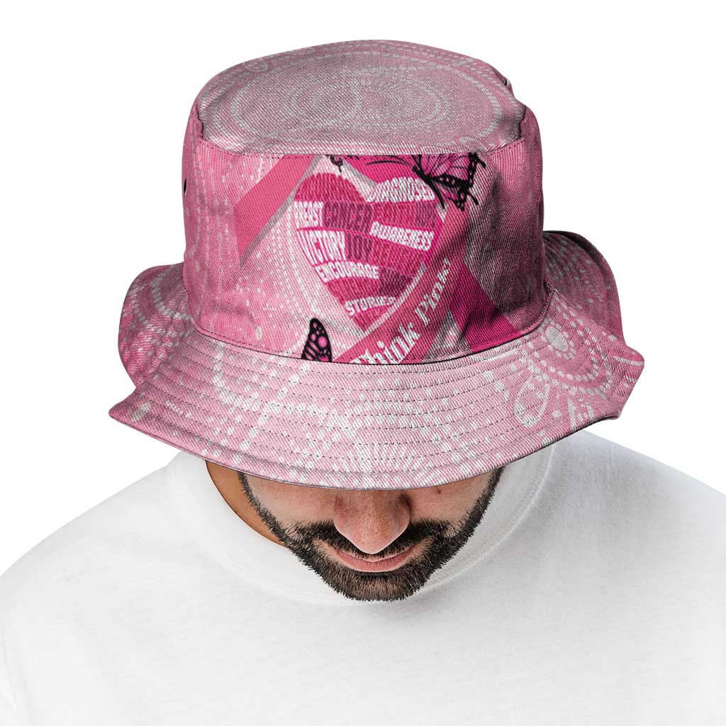 Australia Breast Cancer Awareness Month Bucket Hat Pink Ribbon Mix Butterflies - Aussie Hoodie