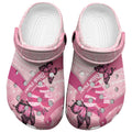 Australia Breast Cancer Awareness Month Clogs Shoes Pink Ribbon Mix Butterflies - Aussie Hoodie