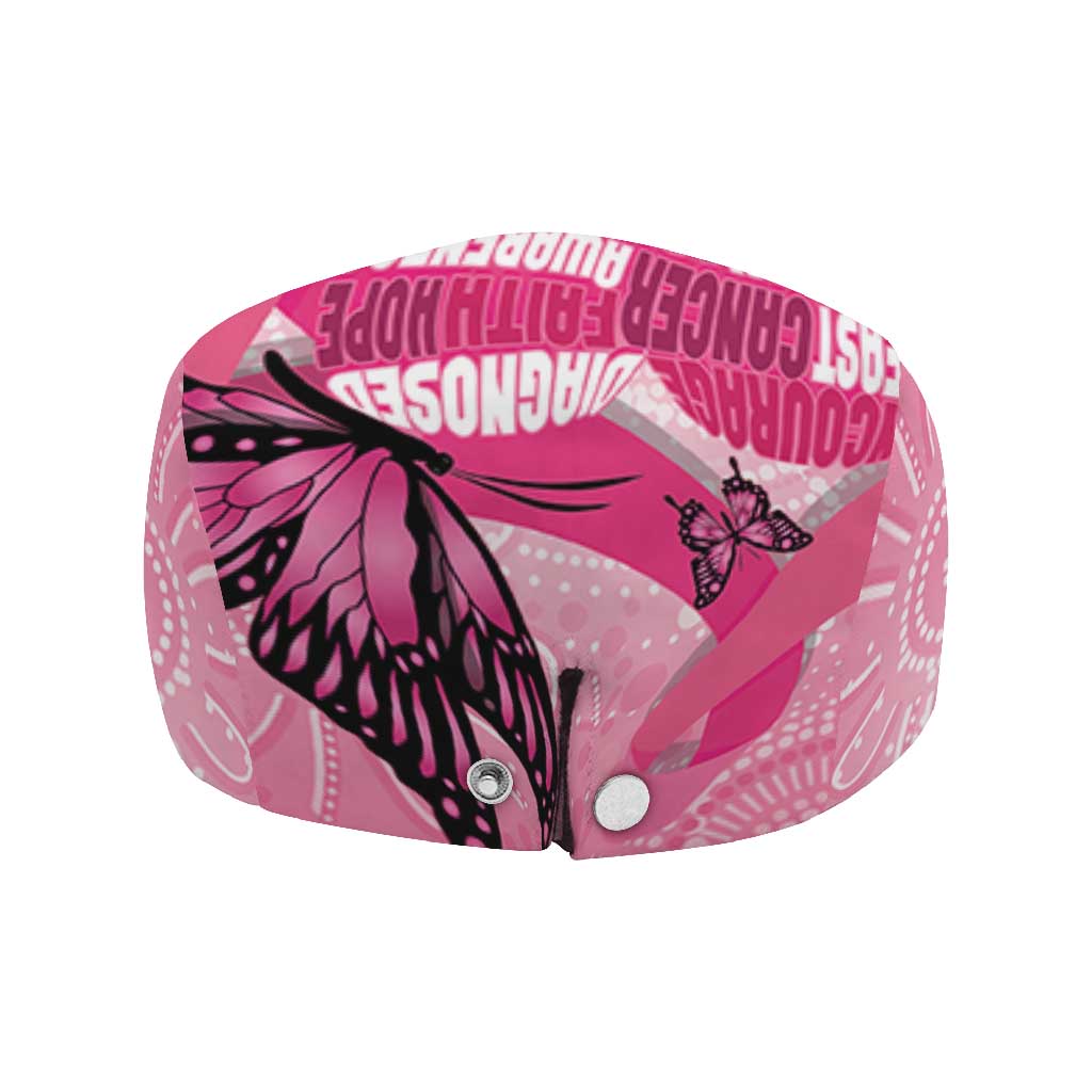 Australia Breast Cancer Awareness Month Jeff Hat Pink Ribbon Mix Butterflies - Aussie Hoodie