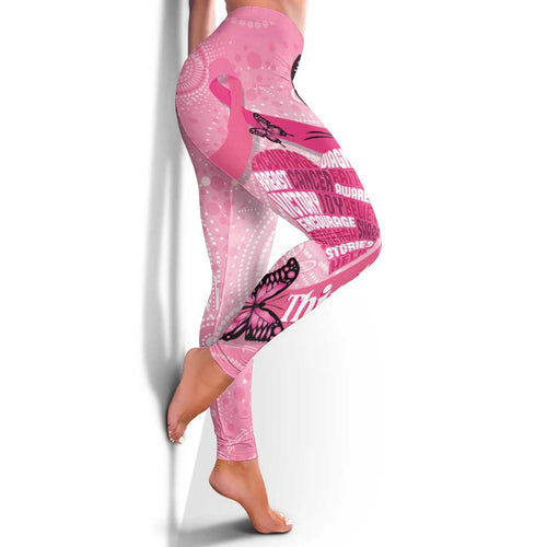 Australia Breast Cancer Awareness Month Leggings Pink Ribbon Mix Butterflies - Aussie Hoodie
