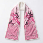 Australia Breast Cancer Awareness Month Pocket Scarf Pink Ribbon Mix Butterflies