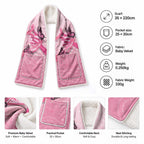 Australia Breast Cancer Awareness Month Pocket Scarf Pink Ribbon Mix Butterflies