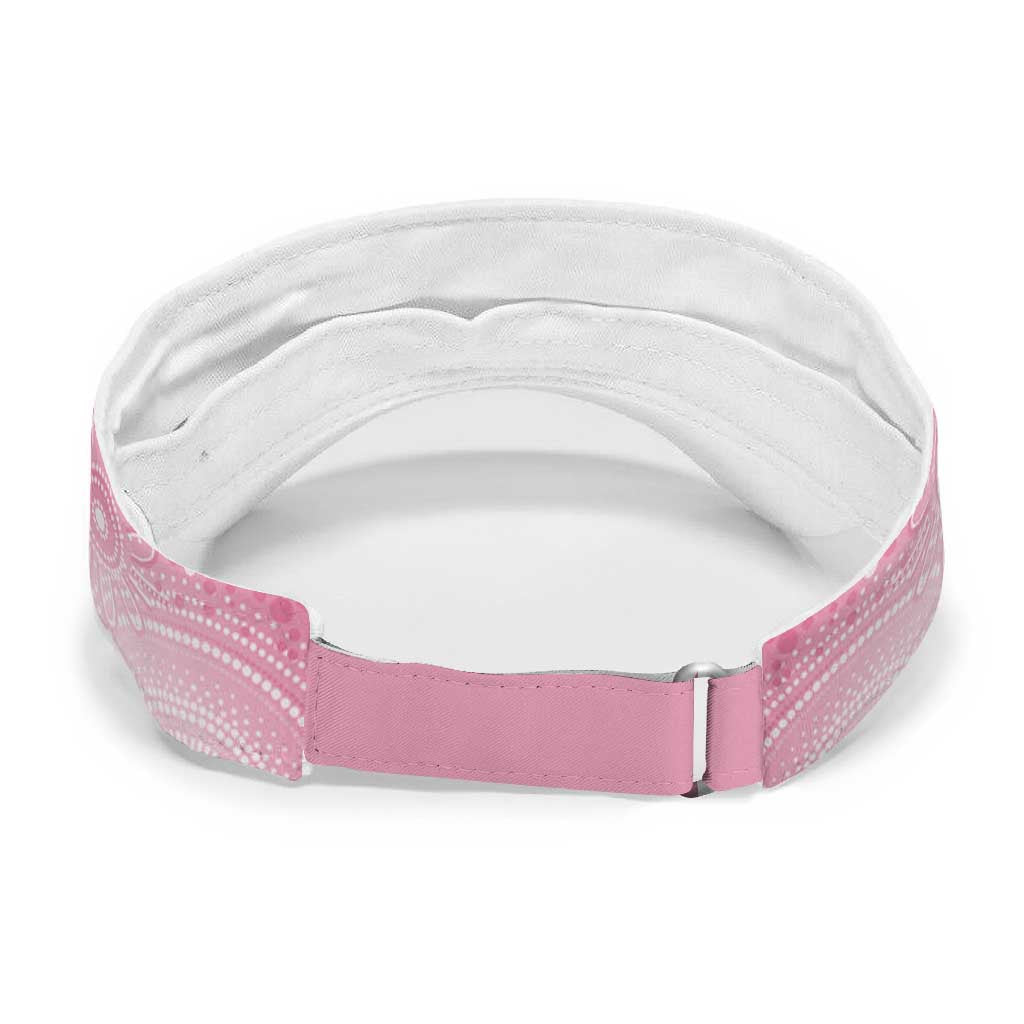 Australia Breast Cancer Awareness Month Sun Visor Cap Pink Ribbon Mix Butterflies