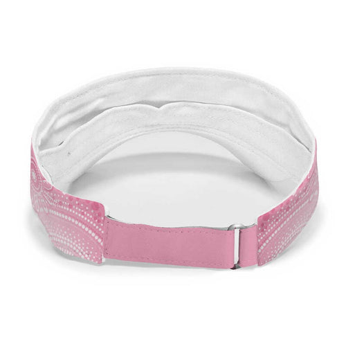 Australia Breast Cancer Awareness Month Sun Visor Cap Pink Ribbon Mix Butterflies
