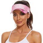 Australia Breast Cancer Awareness Month Sun Visor Cap Pink Ribbon Mix Butterflies