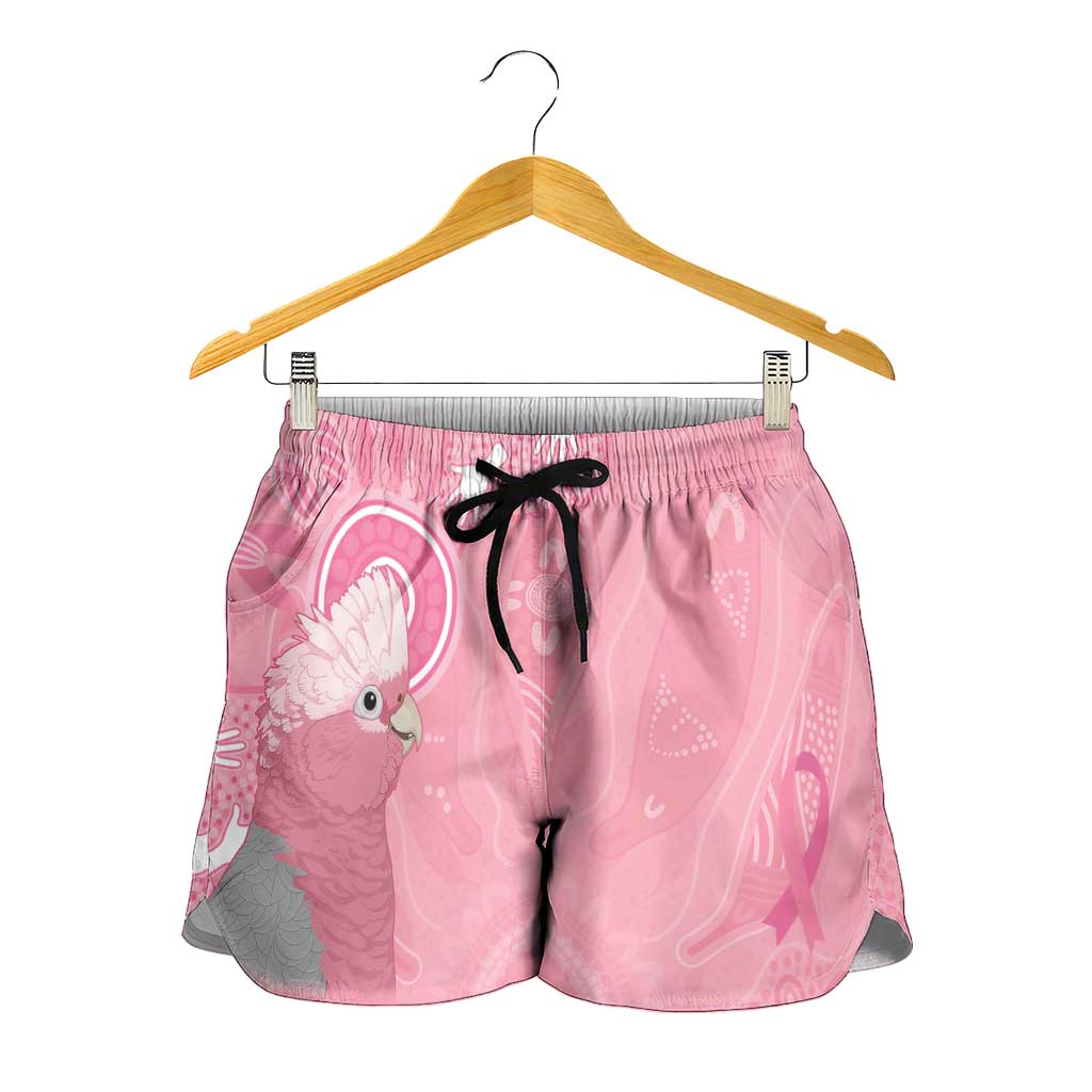 Australia Breast Cancer Awareness Shorts for Women Galah Faith Hope Love Pink Month - Aussie Hoodie