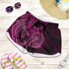 Australia Breast Cancer Awareness Shorts for Women Pink Dragonflies Aboriginal Art - Aussie Hoodie