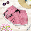 Australia Breast Cancer Awareness Shorts for Women Pink Ribbon Butterfly Opal Pattern - Aussie Hoodie