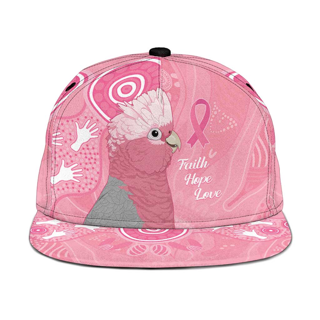 Australia Breast Cancer Awareness Snapback Cap Galah Faith Hope Love Pink Month - Aussie Hoodie