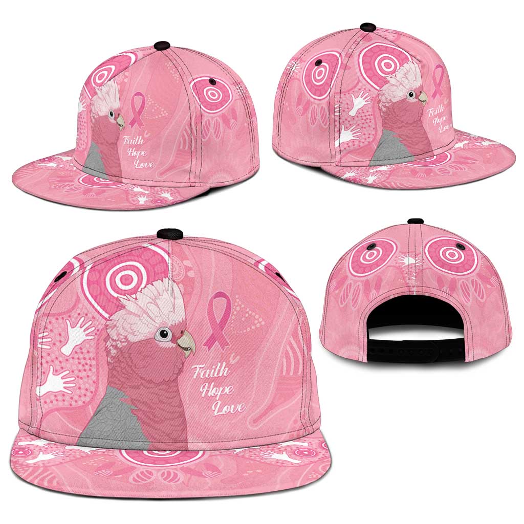 Australia Breast Cancer Awareness Snapback Cap Galah Faith Hope Love Pink Month - Aussie Hoodie